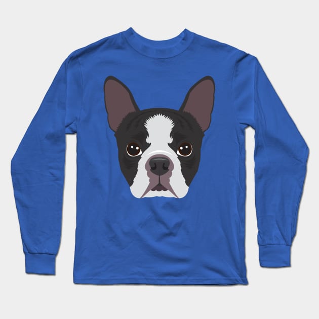 Boston Terrier Long Sleeve T-Shirt by threeblackdots